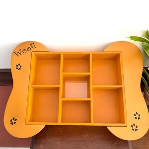 Dog Bone Shaped Collection Shelf Cubby Picture Frame Wall Hanging Shadow Box